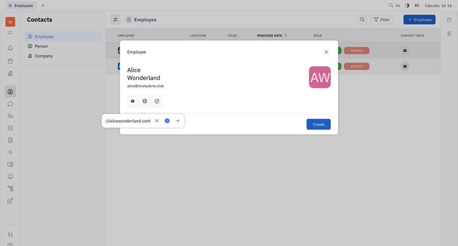 Huly
			 collaboration user management account management form account setup full screen modal data entry user profile create ui page example