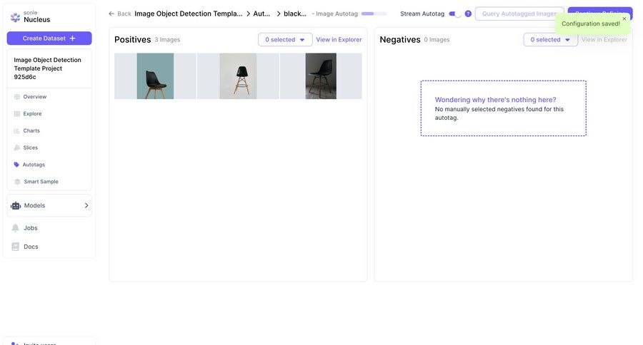 Scale
			 data management artificial intelligence grid tag management data display machine learning ui page example