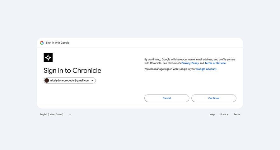 Chronicle
			    ux ui design