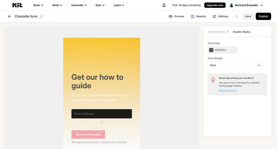Kit
			 e-commerce form editor customize style customization form building sidebar ui page example