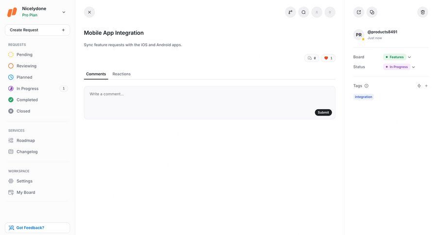UserJot
			 dashboard project management workspace settings tagging user feedback content hierarchy sidebar project dashboard ui page example