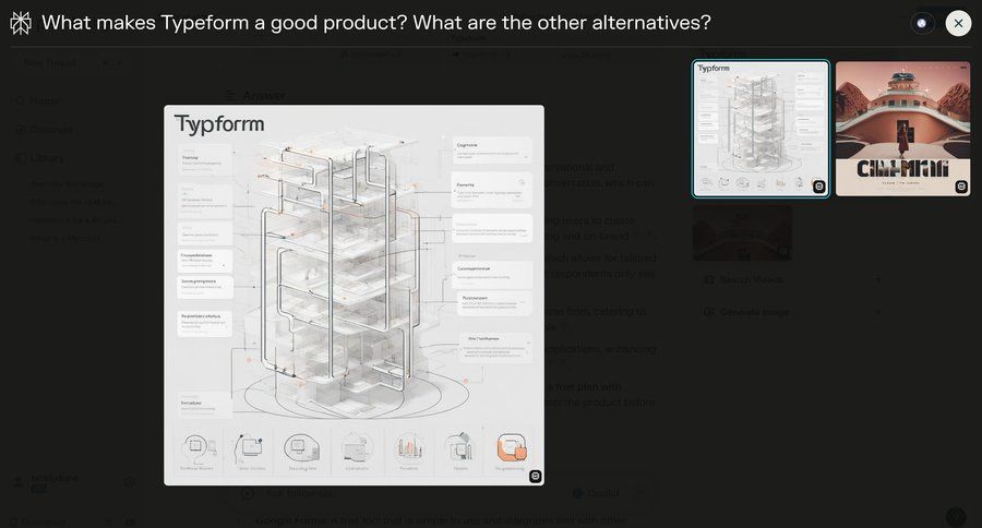Perplexity
			 modal screen product discovery image gallery media gallery photo gallery alternatives media assets modern ui page example