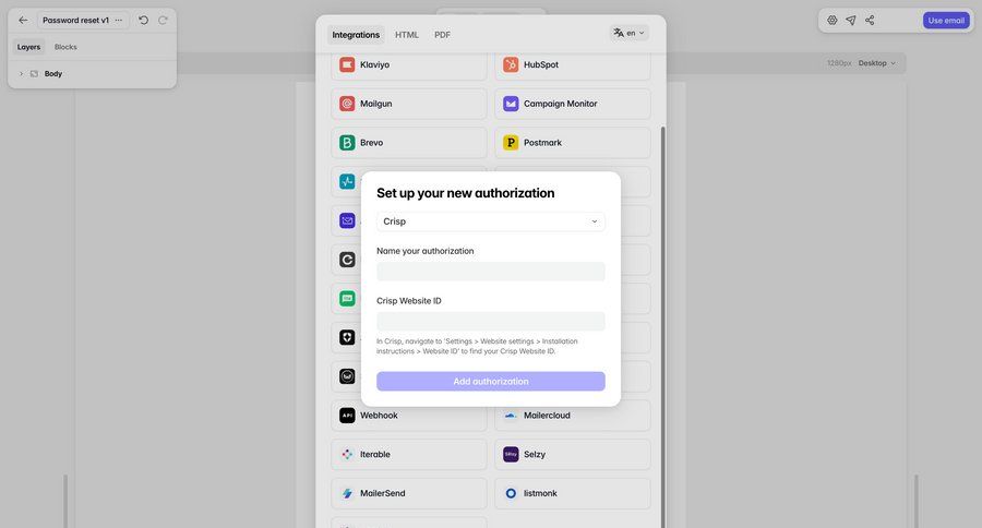 Tabular
			 settings user management onboarding form integration setup instructions integration ui page example