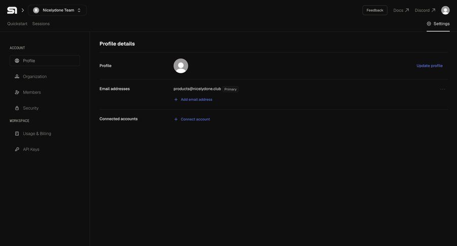 Steel
			account settings user profile account management profile settings ui page example