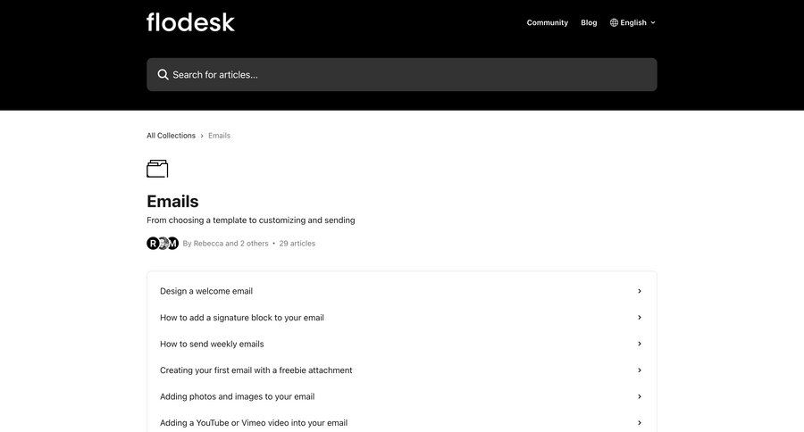 Flodesk
			 blog templates bot builder ui page example