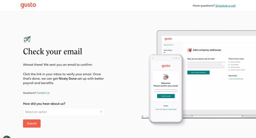 Gusto
			       ux ui design