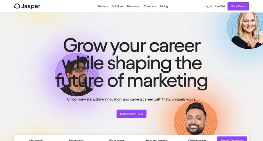 Jasper
				careers ui page example