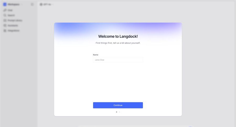 Langdock
				account settings page example