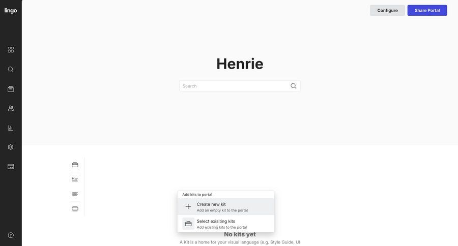 Lingo
			 content management dashboard sidebar navigation grid onboarding full-screen layout sidebar ui page example