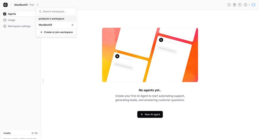 Chatbase
				empty state ui page example
