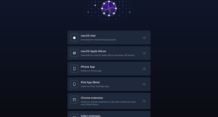 Reflect
			application download chrome extension desktop download mobile ui page example