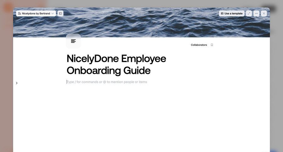Qatalog
			 collaboration onboarding document editing document management document creation setup on boarding menu ui page example