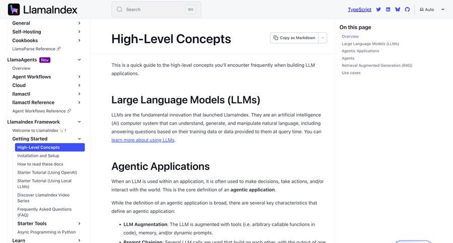 Llamaindex
				knowledge ui page example