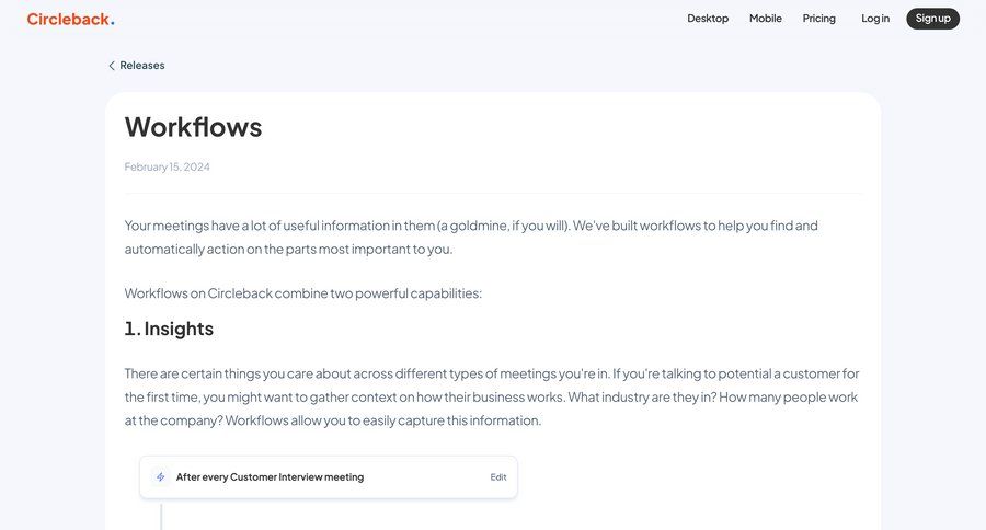 Circleback
				form ui page example