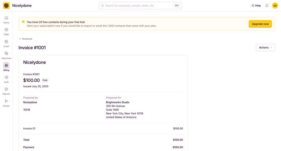 Outseta
			 sidebar navigation full-screen layout alert download ui page example