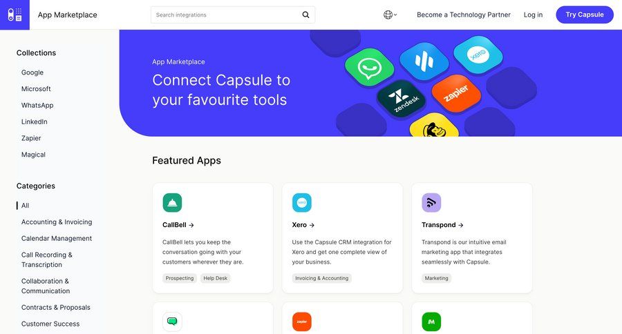 Capsule
				list ui page example
