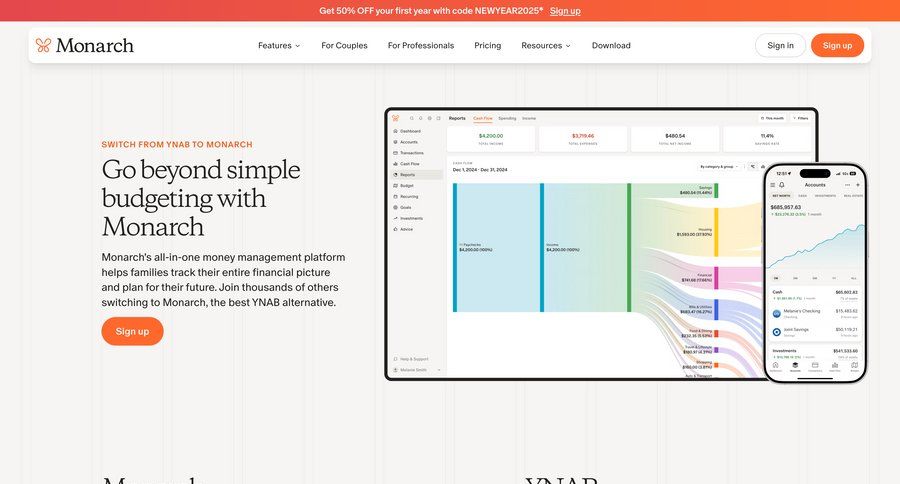 Monarch
			product page feature testimonials review testimonials features case studies customer stories download report data grid alternatives features management vs banking app ux ui page example