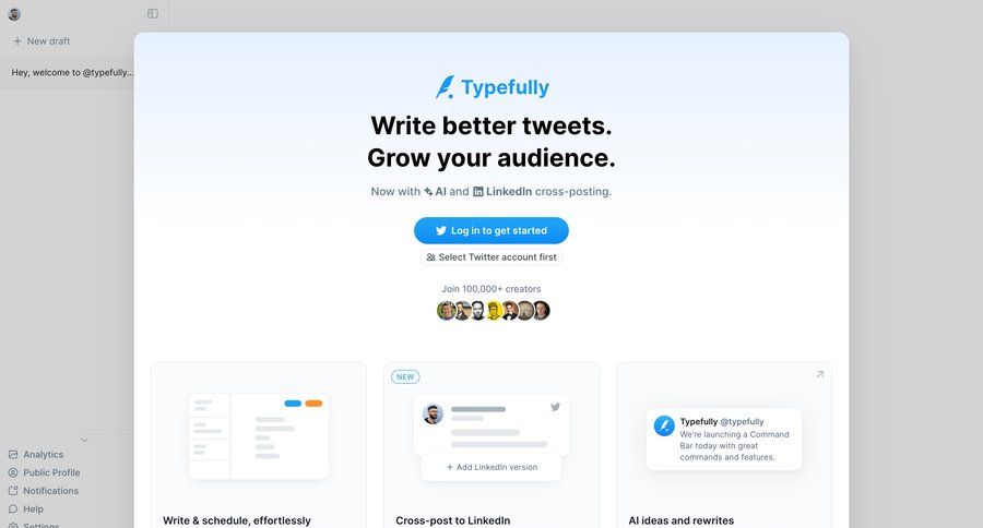 Typefully
			        ux ui design