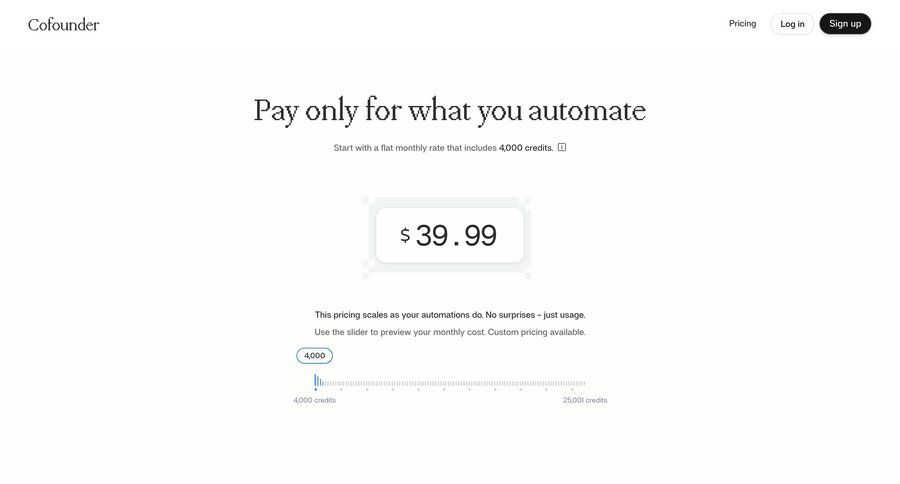 Cofounder
				plans & pricing ui page example