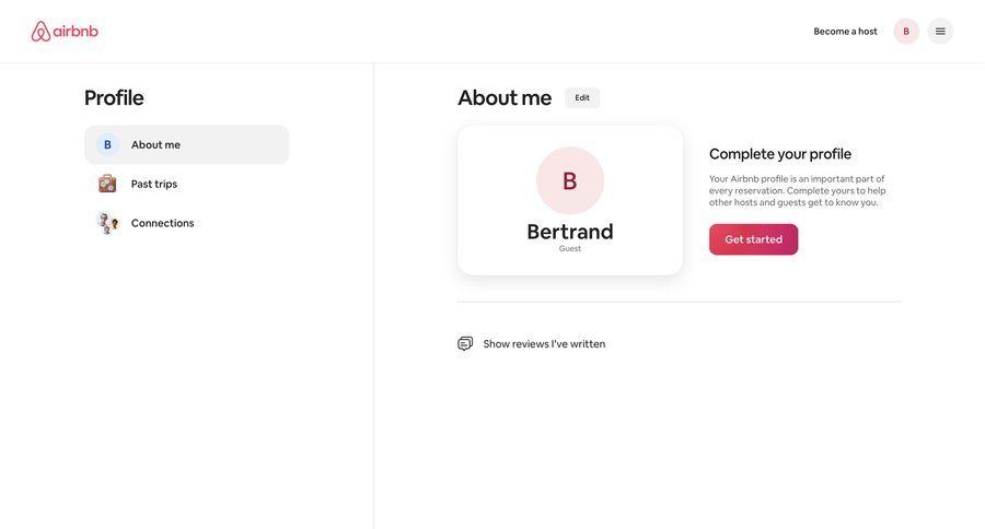 Airbnb
			profile list information state edit account settings user profile account settings ui page example