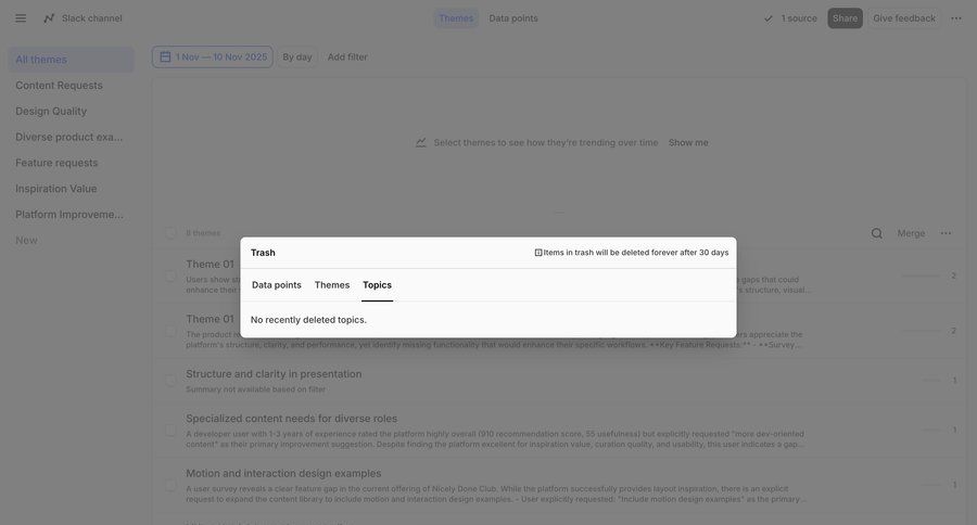 Dovetail
				empty state ui page example
