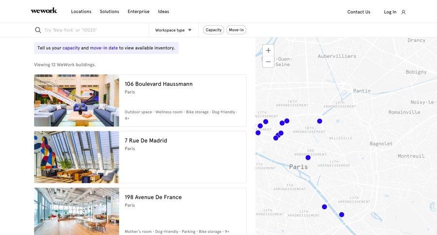 WeWork
			list maps maps interactive map location map world map route map map view ui page example