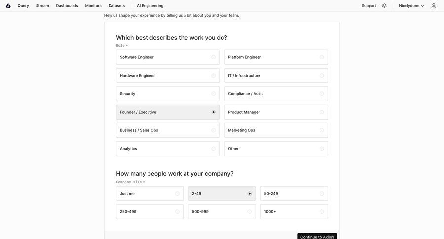 Axiom
				settings ui page example