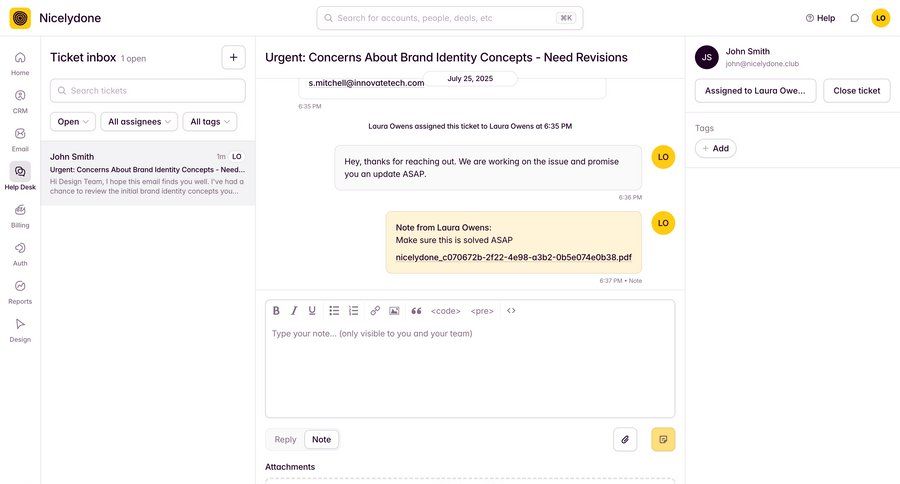 Outseta
			 team collaboration sidebar navigation file upload full-screen layout tagging attachment email communication upload file ui page example