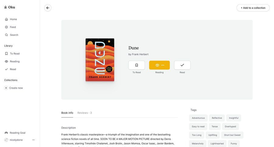Oku
				detail page page example
