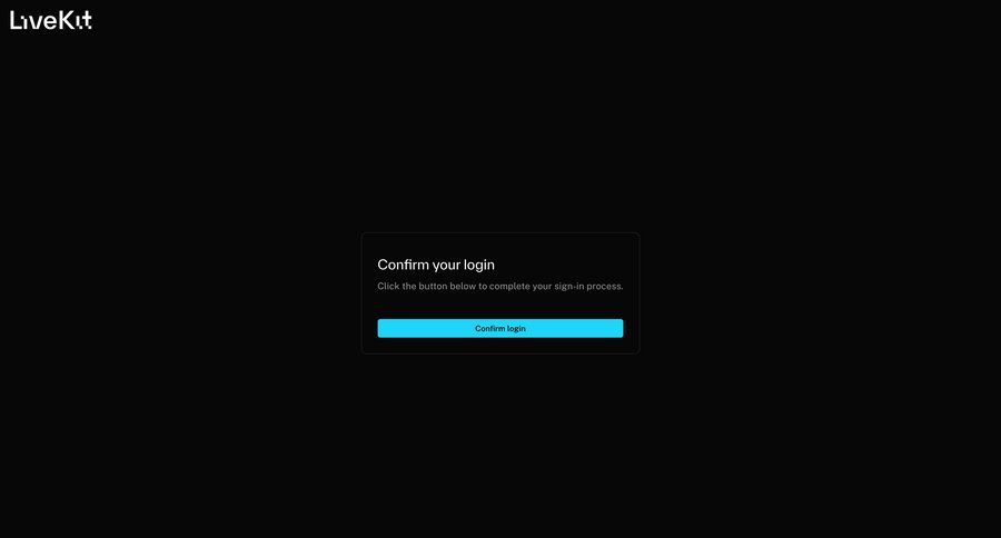 Livekit
				signin ui page example