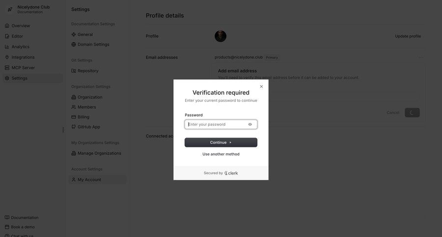 Documentation.AI
				settings ui page example