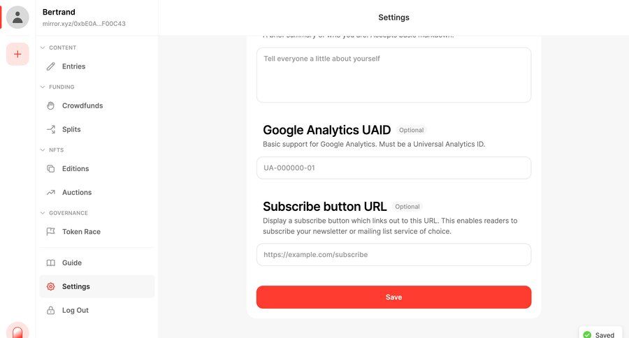 Mirror
			 user profile user settings settings form layout form analytics account setup configuration profile settings save changes settings modal analytics integration assets ui page example