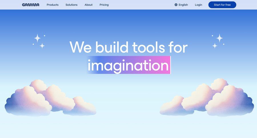 Gamma
				about & company mission ui page example