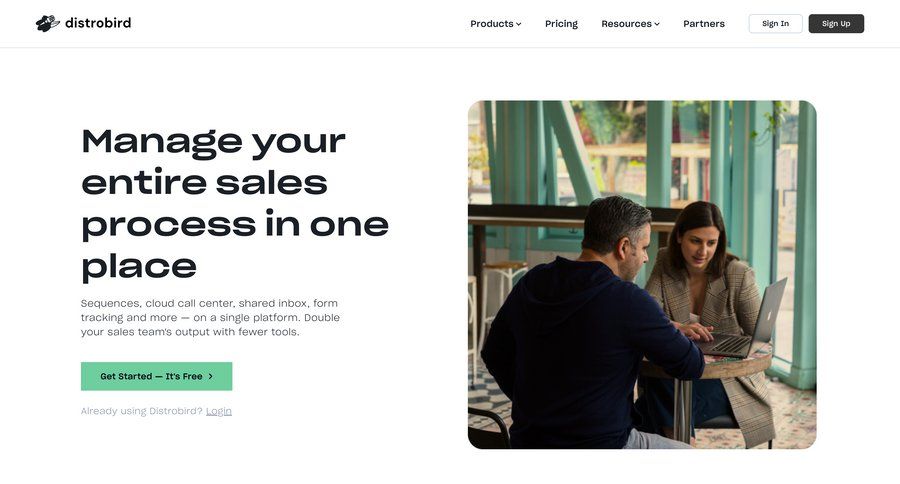 Distrobird
page example