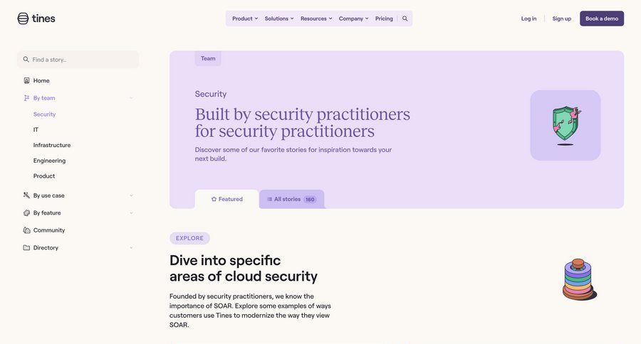 Tines
			 dashboard notification security import tool case studies dashboard layouts order tracking command k ui page example