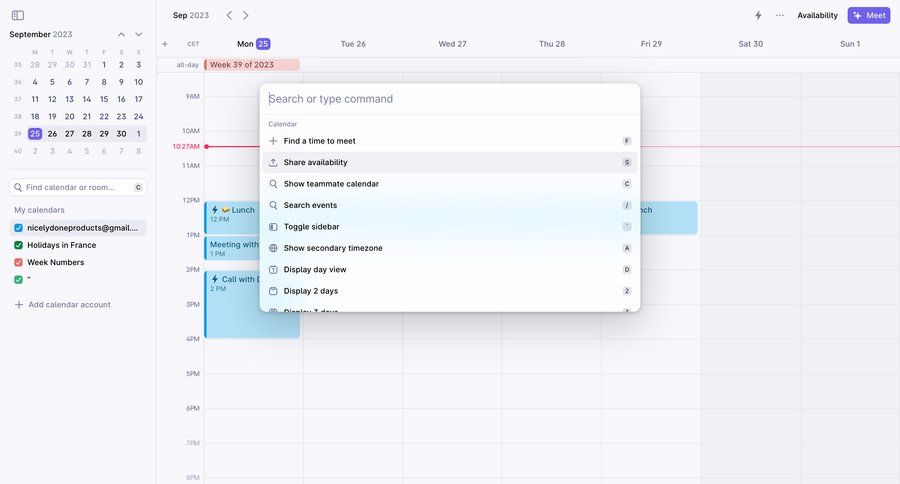 Rise
			 team collaboration scheduling meetings calendar events calendar screen sidebar menu timezone selector time management event management ui page example