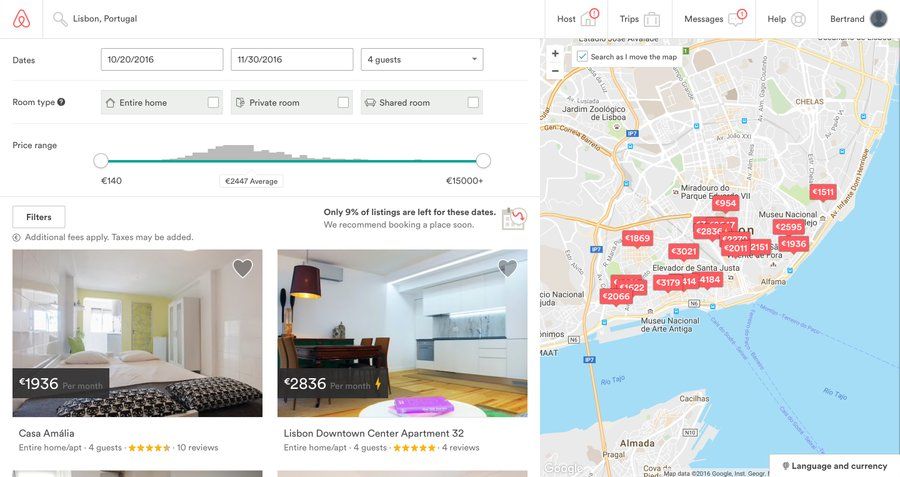 Airbnb
			search maps e-commerce maps interactive map location map world map route map search results ui page example