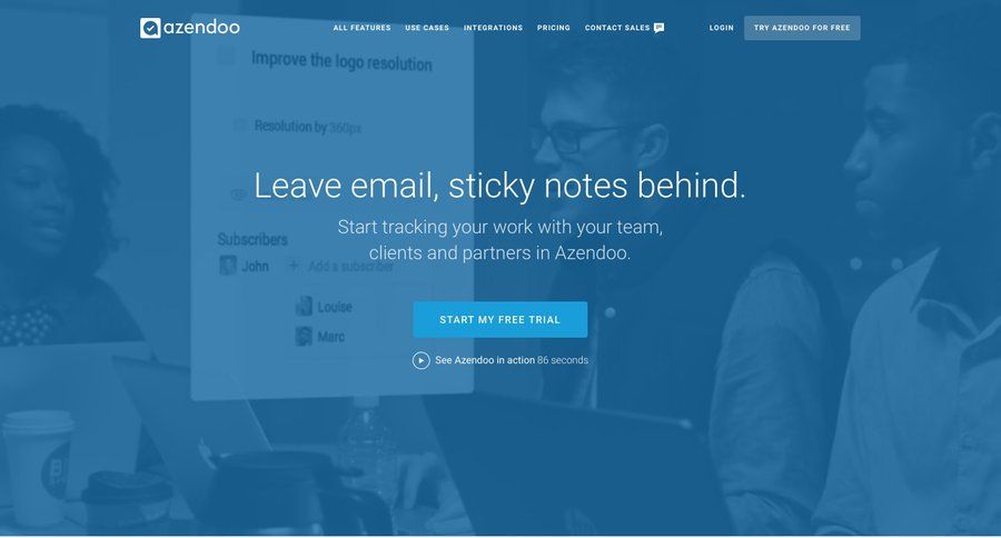 Azendoo
				 page example