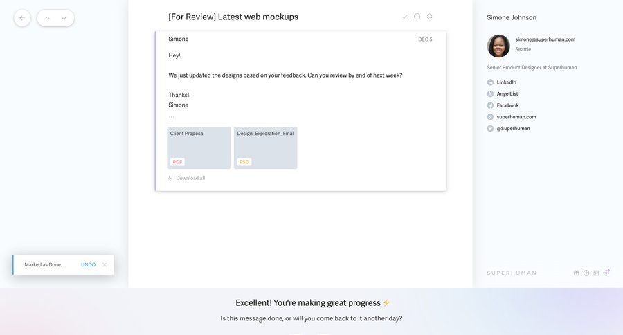 Superhuman
			                 ux ui design