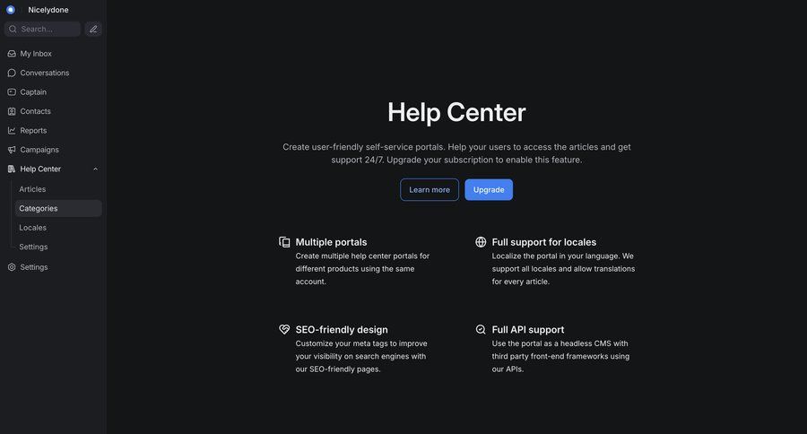 Chatwoot
			 paywall ui page example