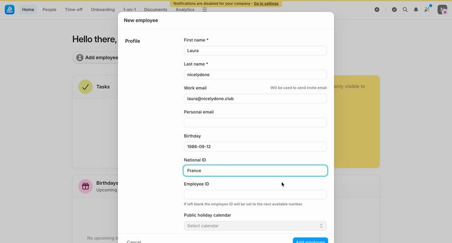Aboard
			 user management profile creation ui page example