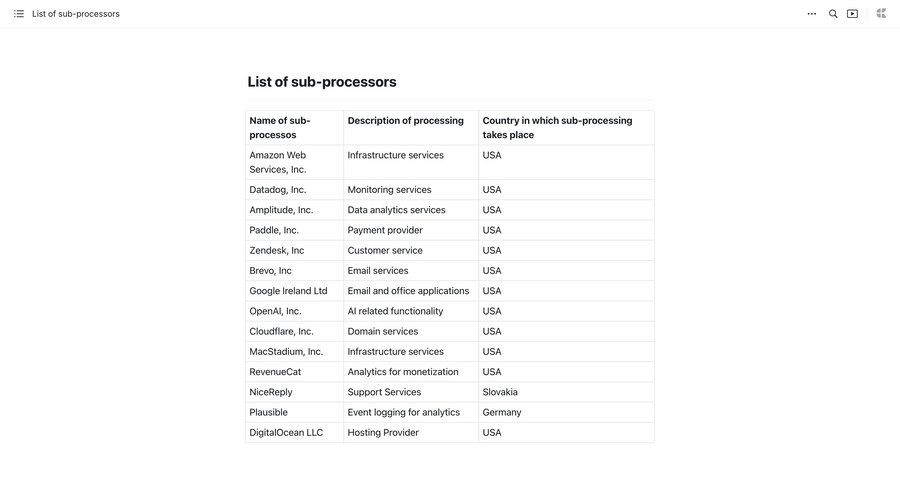 Craft
				list ui page example