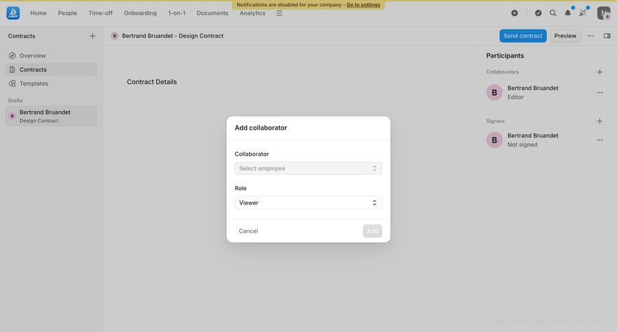 Aboard
			 modal dialog access control document sharing ui page example