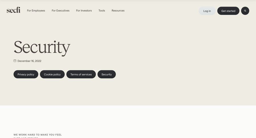 Secfi
			security security transaction history audit log ui page example