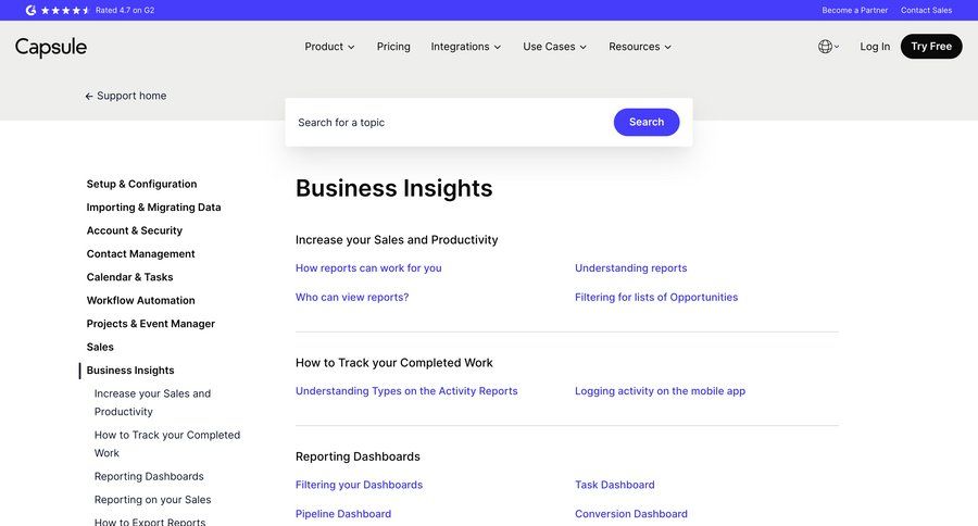 Capsule
				list ui page example