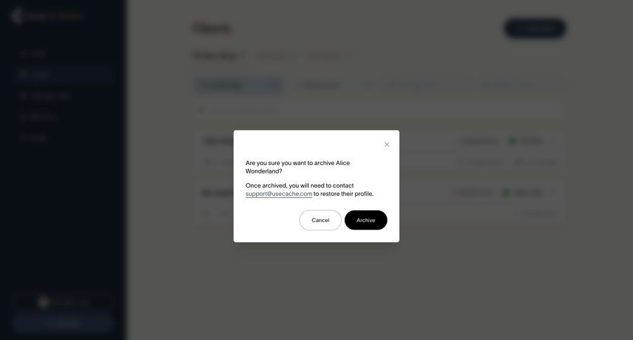 Cache
				modal & popover ui page example