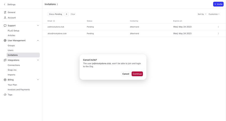 DevRev
			modal & popover remove teammate sidebar menu settings user management table sidebar navigation dropdown filters ui page example