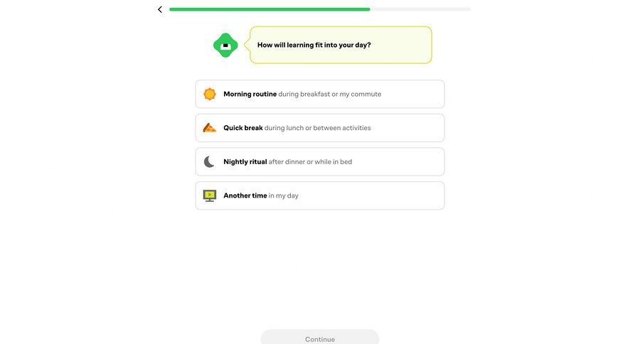 Brillant
			 onboarding time management ui page example