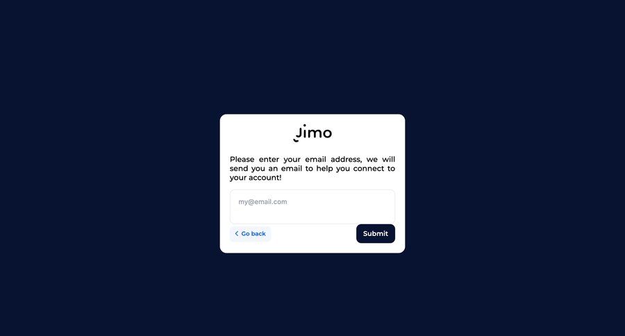 Jimo
				password reset page example