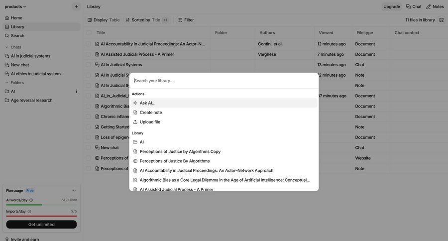 Anara
			 file management quick actions ui page example